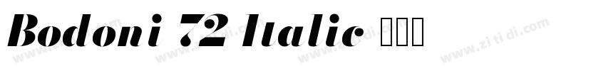 Bodoni 72 Italic字体转换 Bodoni 72 Italic字体转换